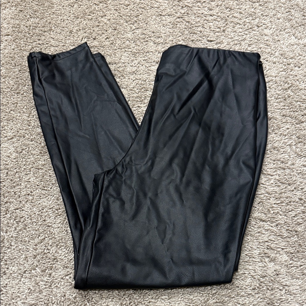 Faux leather skinny pants sz 14